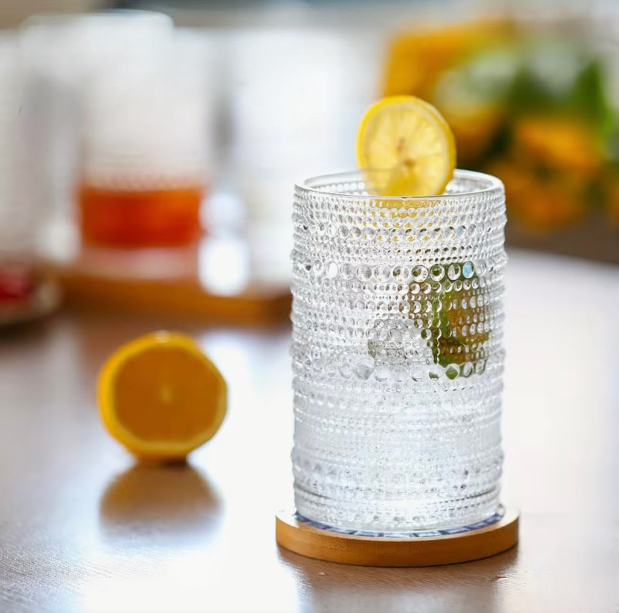 Vintage Highball Jupiter Bead Glass (Individually Sold)
