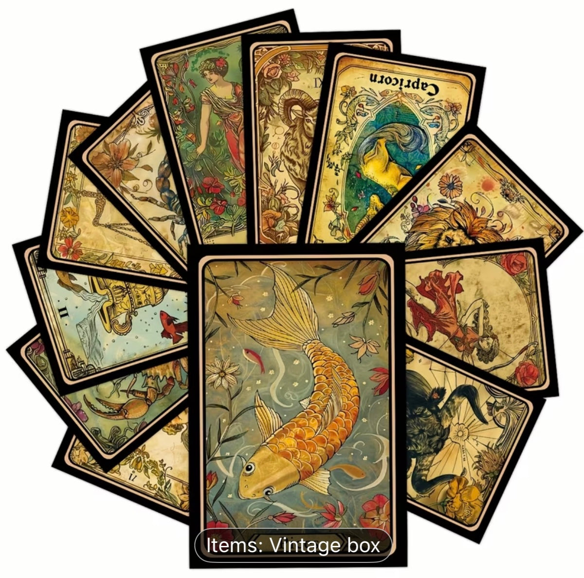 Vintage Constellation Wall Cards