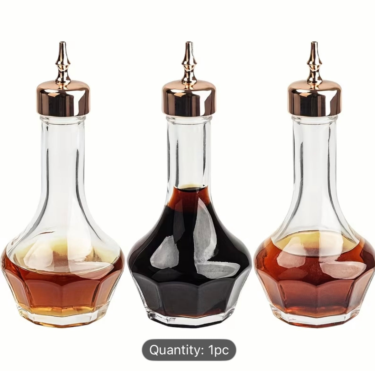 Decorative Professional Glass Bitters Bottle