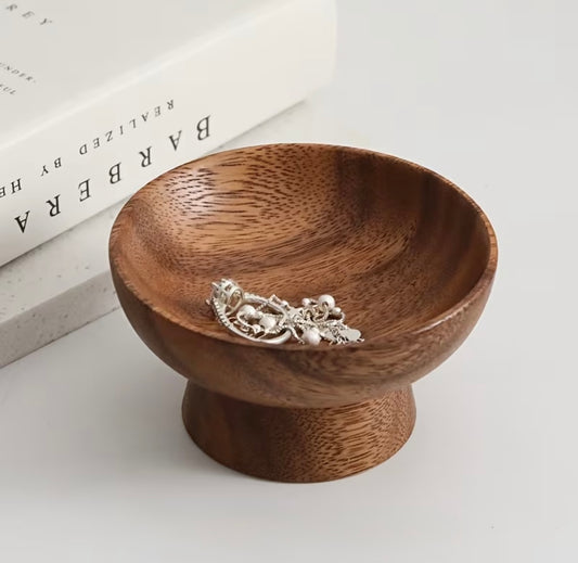 Elegant Walnut Jewelry and Accessory Holder